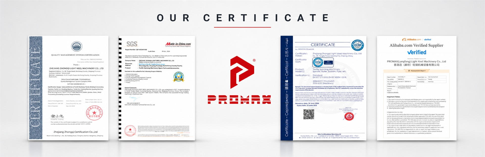 drywall profile machine certificate