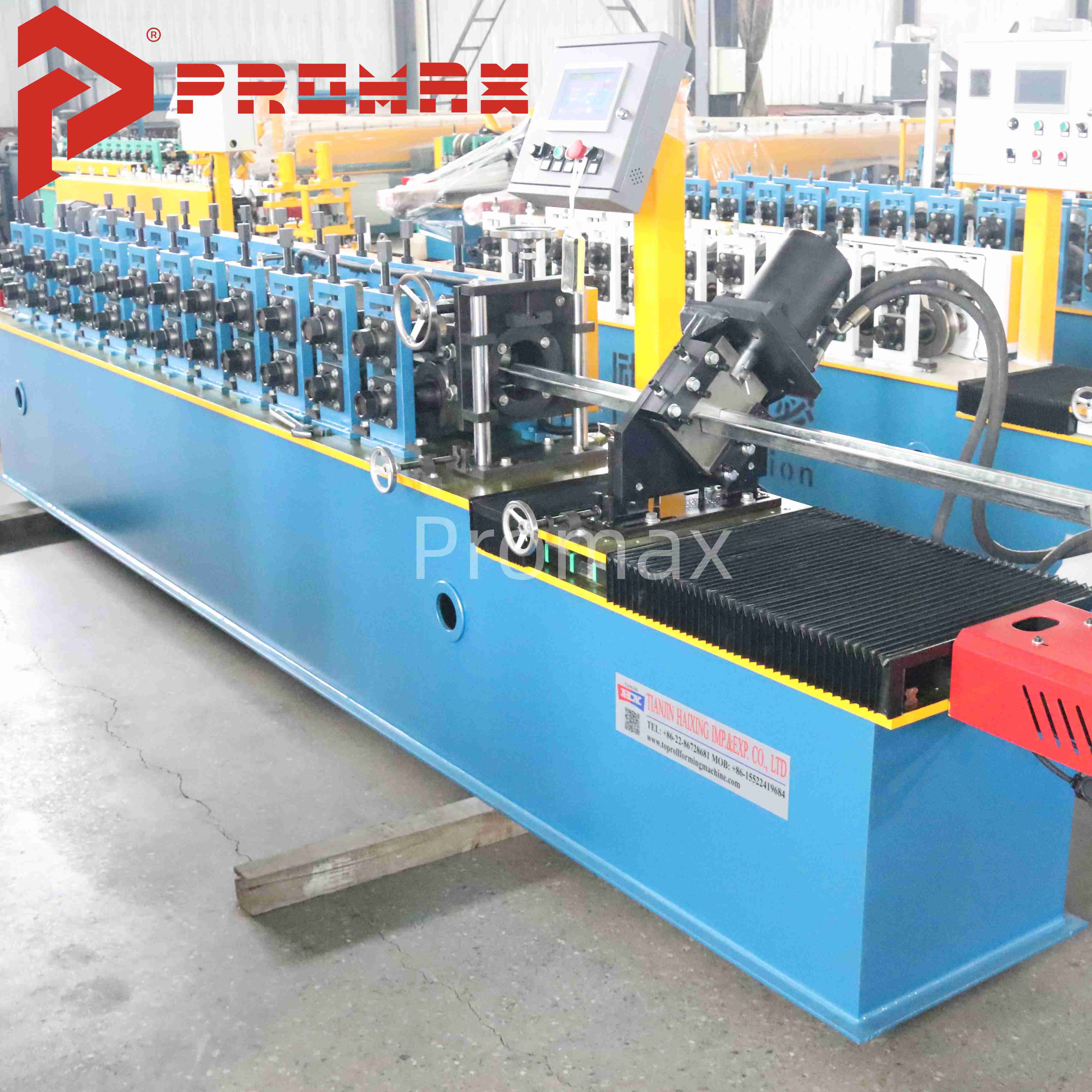 Máquina perfiladora de acero para paneles de yeso con perfil en forma de sombrero