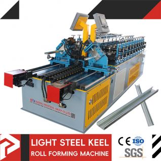 Dual line drywall roll forming machine running video